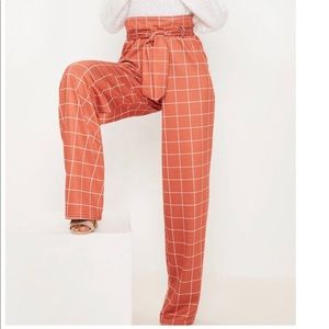 High waist pattern pants